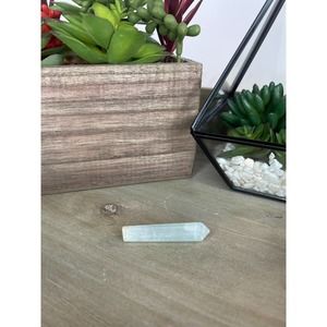 White Calcite Pencil Point Tower Mini Wand Crystal